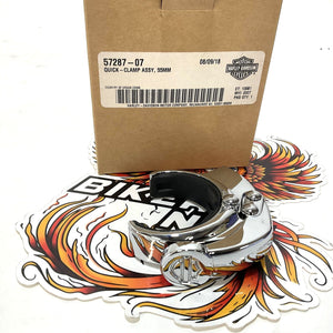 NOS Genuine Harley Windshield QUICK-CLAMP ASSY 55MM 57287-07