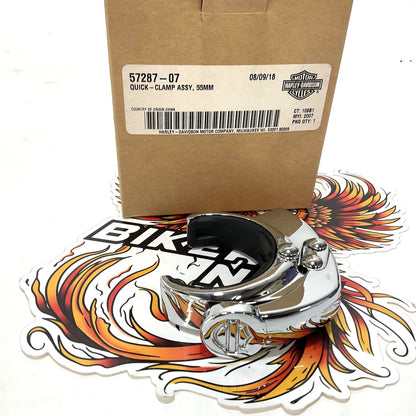 NOS Genuine Harley Windshield QUICK-CLAMP ASSY 55MM 57287-07