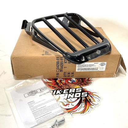 NEW Genuine Harley Air Foil Premium Luggage Rack Black XL Dyna Softail 54291-11