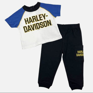 NEW Harley-Davidson 4/5T Toddler Boys Short Sleeve Tee & Pant Set 2071402