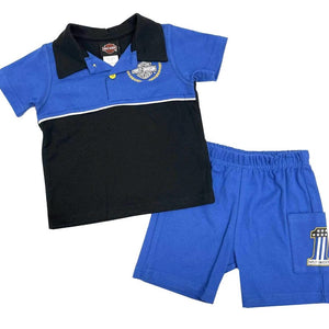 NEW Harley-Davidson 4/5T Boy Toddler Race Knit Shirt & Short Set 2071403