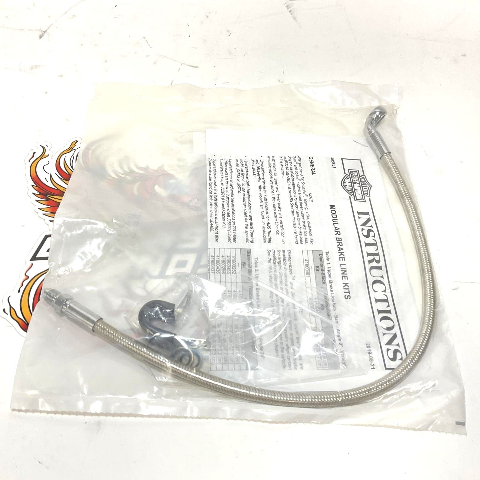 NOS Genuine Harley Brake Line 18.5