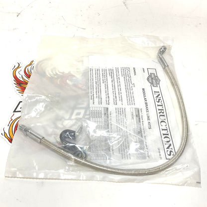 NOS Genuine Harley Brake Line 18.5"  x 65° W 10 mm Banjo Fitting 41800226