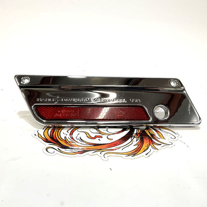 Genuine Harley 1993-2013 Left Chrome Saddlebag Face Plate 90603-93A