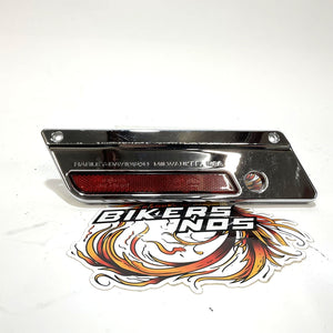 Genuine Harley 1993-2013 Left Chrome Saddlebag Face Hinge Lock Plate 90603-93A