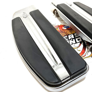 Harley Chrome Footboards 1986 Up Touring 1986-2017 Softail 50621-06 50500093