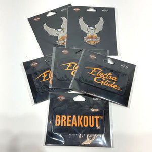 NOS Genuine Harley Eagle, Breakout, Electra Glide x6 Patch Bundle