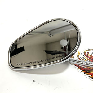 Genuine Harley 1982 Up Short Stem Teardrop Chrome Mirrors 91845-03 91840-03