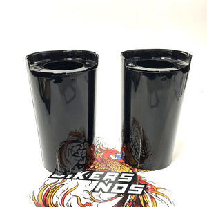 Genuine Harley Touring 2014-2023 Vivid Black Fork Slide Covers 45600038DH