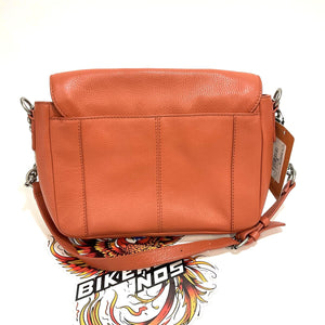 NEW Harley-Davidson Magnetic Flap Closure O Ring Chain Purse Orange MHW047/26