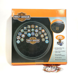 NOS Genuine Harley Trademark Bar & Shield Round 47 Poker Chip Frame 6988