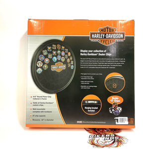 NOS Genuine Harley Trademark Bar & Shield Round 47 Poker Chip Frame 6988