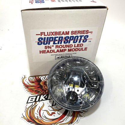 Super Spots Harley 5 3/4" Headlight LED Black 44192