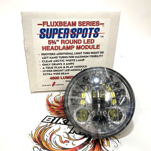 Super Spots Harley 5 3/4" Headlight LED Chrome 44191