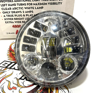 Super Spots Harley 5 3/4" Headlight LED Chrome 44191