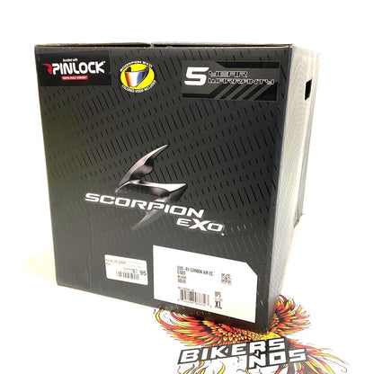 Scorpion Exo-r1 Air Full Face Helmet Carbon Gloss Black XL 75-1362X