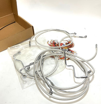 Magnum Touring Shielding Sterling Chromite II 12"-14" Handlebar Cable Kit 387841