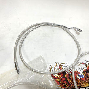 Magnum Touring Shielding Sterling Chromite II 12"-14" Handlebar Cable Kit 387841