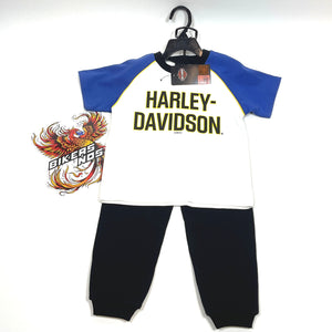 NEW Harley-Davidson 2/3T Toddler Boys Short Sleeve Tee & Pant Set 2071402