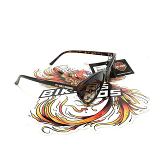 NOS Genuine Harley Women's Cat Eye Fashion Sunglasses Dark Havana HD5069S-52F