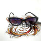 NOS Genuine Harley Black Cat-Eye Sunglasses 5069S-01C