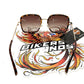 NOS Genuine Harley Dark Havana/Shiny Pale Gold Sunglasses HD5058S-5752F
