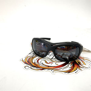 Genuine Harley Mens Journey PPZ Silver Flash Lens Sunglasses Black Frame HDJNY04