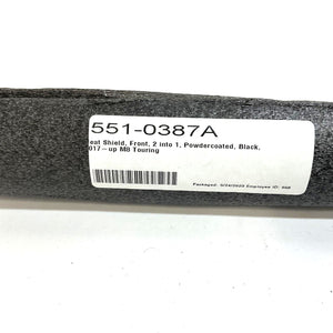 S&S Heat Shield Front 2 into 1 Sidewinder Black 551-0387A