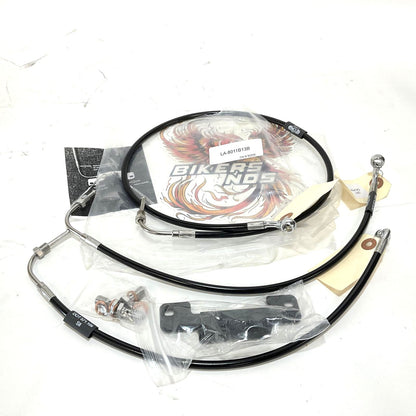 LA Choppers 2014-2016 Touring Brake Line 12"-14" Handlebars Black LA-8011B13B
