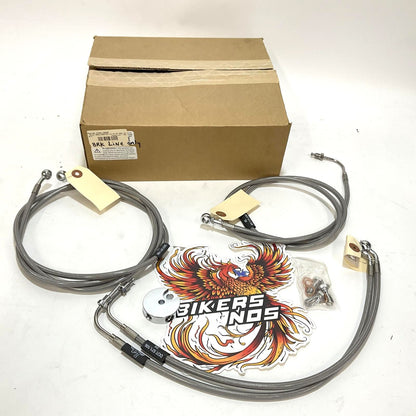 LA Choppers Brakeline Kit For 2008-2013 FLTR ABS 12"-14" Ape Hangers LA-8050B13