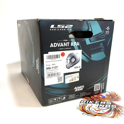 LS2 Advant KPA  Matte Silver Helmet XXXL 906-1137