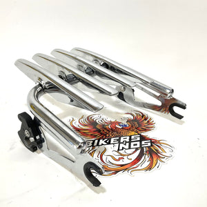 Detachable Two-up Stealth Style Luggage Rack for 2009 Up Harley Davidson Touring