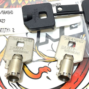 NOS Genuine Harley Davidson Barrel Key Set Code 5645 PN 90300043