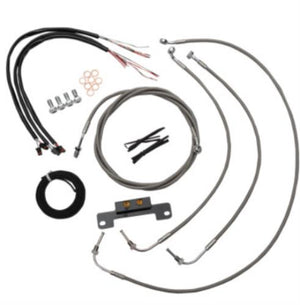 LA Choppers 2017-2020 Touring 12-14" Braided Cable Ape Install Kit LA-8055KT2-13
