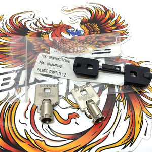 NOS Genuine Harley Davidson Barrel Key Set Code 5735 PN 90300043