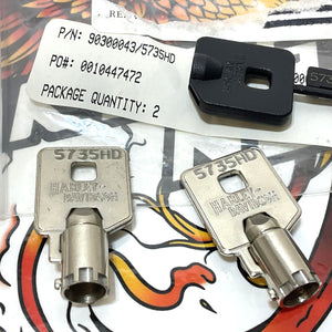 NOS Genuine Harley Davidson Barrel Key Set Code 5735 PN 90300043