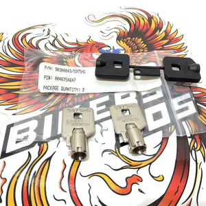 NOS Genuine Harley Davidson Barrel Key Set Code 5975 PN 90300043