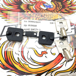 NOS Genuine Harley Davidson Barrel Key Set Code 5502 PN 90300043