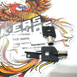 NOS Genuine Harley Davidson Barrel Key Set Code 5634 PN 90300043