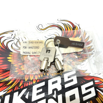 NOS Genuine Harley Davidson Barrel Key OEM CODE 3482 71452-91A