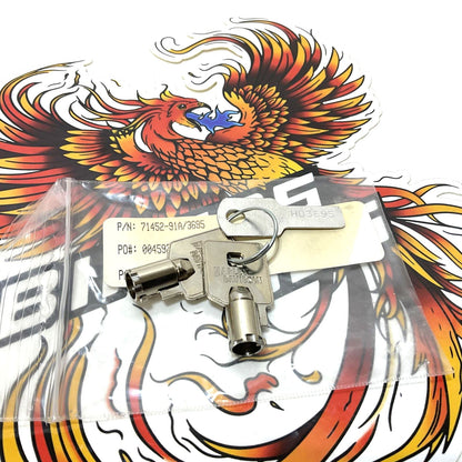 NOS Genuine Harley Davidson Barrel Key OEM CODE 3695 71452-91A