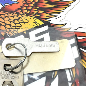 NOS Genuine Harley Davidson Barrel Key OEM CODE 3695 71452-91A