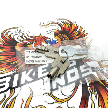 NOS Genuine Harley Davidson Barrel Key OEM CODE 3521 71452-91A