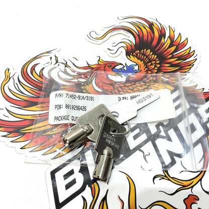 NOS Genuine Harley Davidson Barrel Key OEM CODE 3191 71452-91A