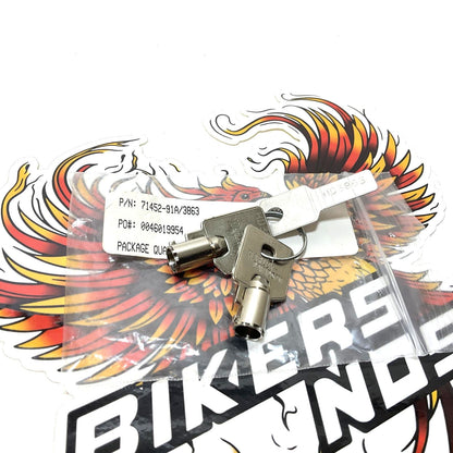 NOS Genuine Harley Davidson Barrel Key OEM CODE 3863 71452-91A