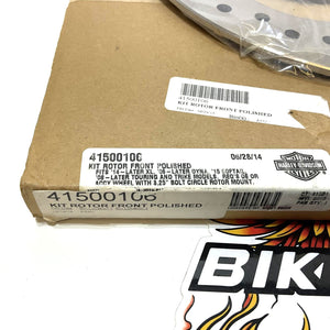 NOS Genuine Harley 2006 Up Front Left Polished Brake Rotor 41500106