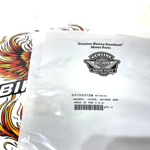NOS Genuine Harley M8 Set Of 2 Rocker Box Gaskets  25700372