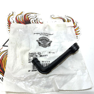 NOS Genuine Harley Davidson 1993-2000 FLH FLS FXD Breather Connector 24922-93