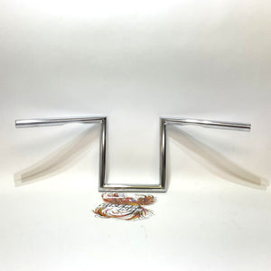 LA Choppers Narrow-Z Old School Handlebar 10" Chrome 0601-2056 LA-7380-10