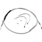 Magnum 2004-2021 Sportster Braided Sterling Clutch Cable 55-1/4" 3225HE